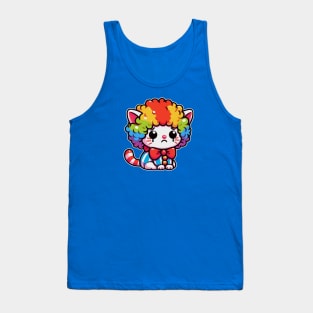 Sad clown cat Tank Top